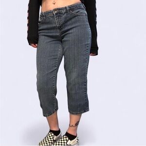 Modern Style & Co. High-Rise Cropped Comfort Jeans - Dark Wash 8